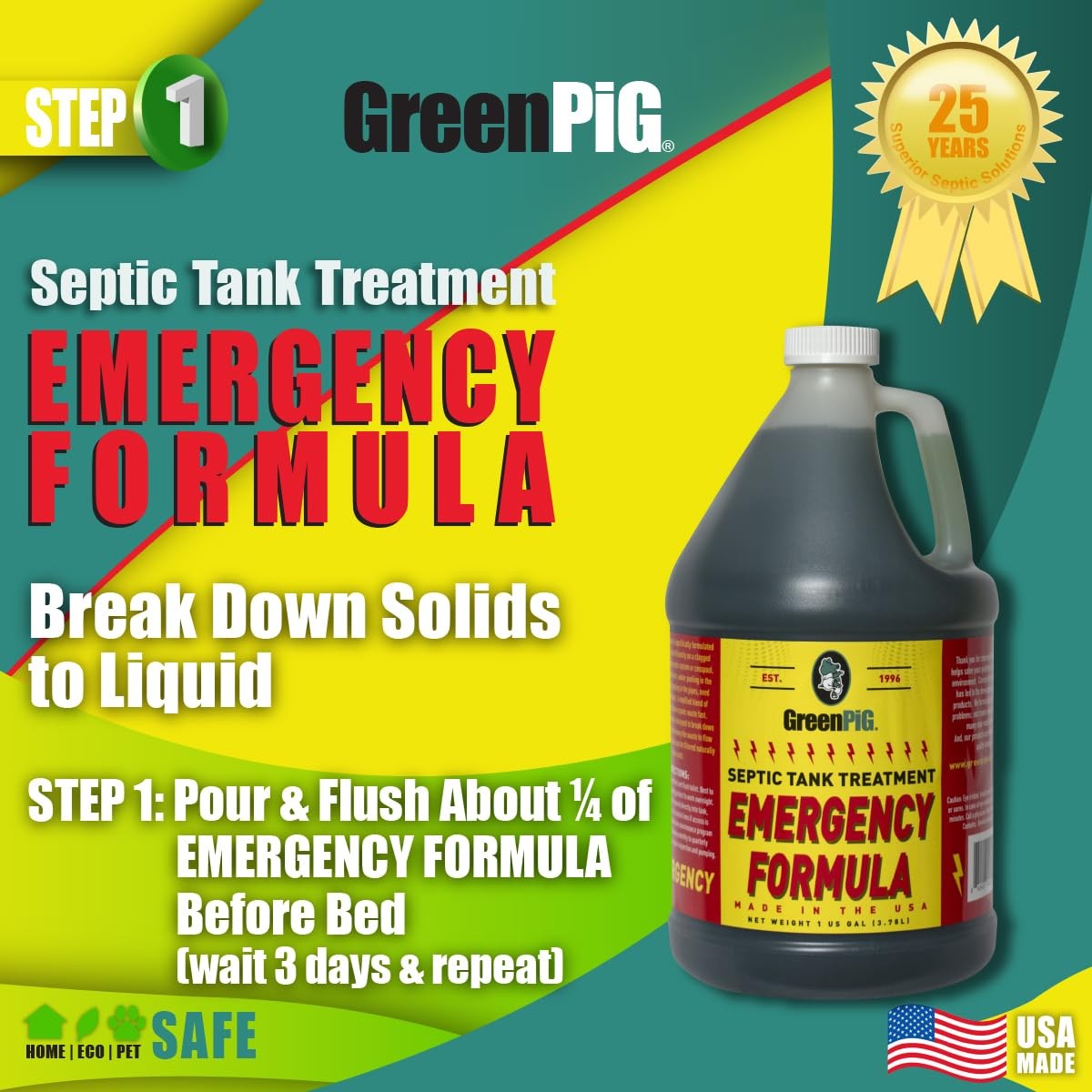 Drain Field Cleaner, Septic Safe Drain Clog Remover, Treatment for Quickly Cl…