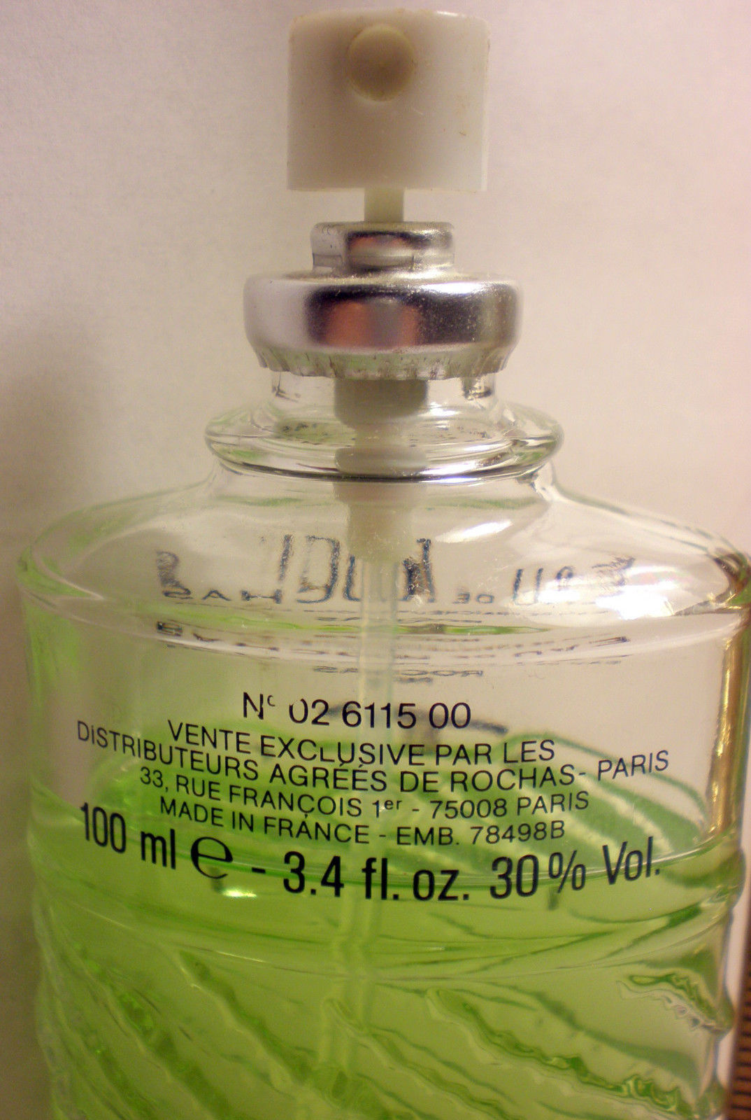 EAU DE ROCHAS EAU DE FRAICHEUR 3.4 OZ. 100 ML. 30% VOL.MADE IN FRANCE DR VINTAGE
