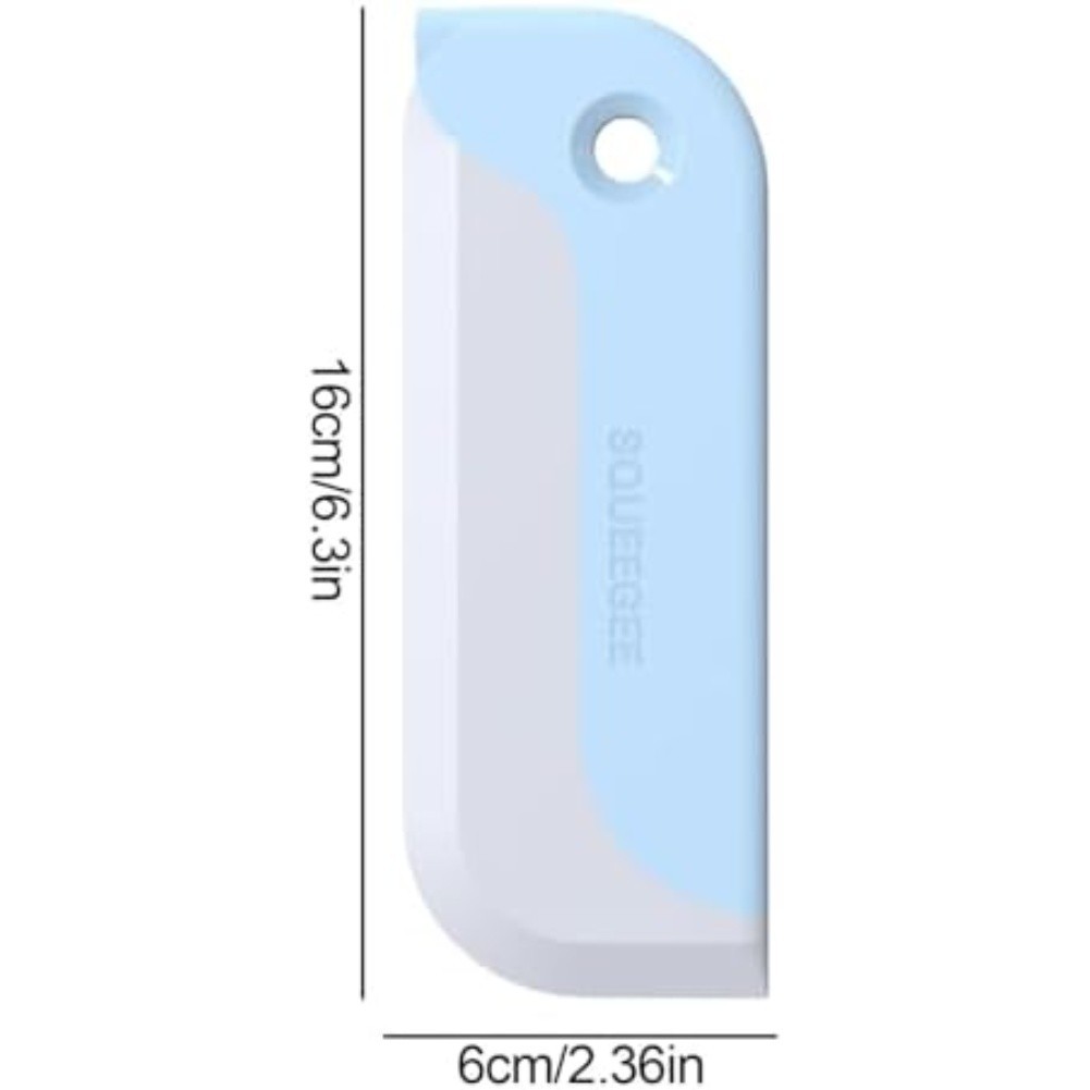 Silicone Scraper for Bathroom and Kitchen Surfaces 16 by 6 Centimeters