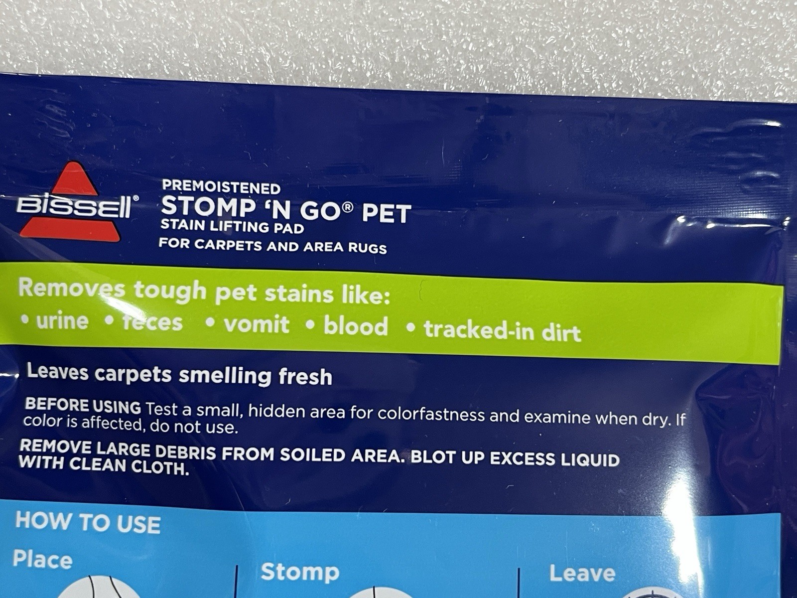 Bissel Stomp ‘N Go Pet Lifting Pads Oxy Stain Carpet Rug Cleaner 20 Pads Sealed