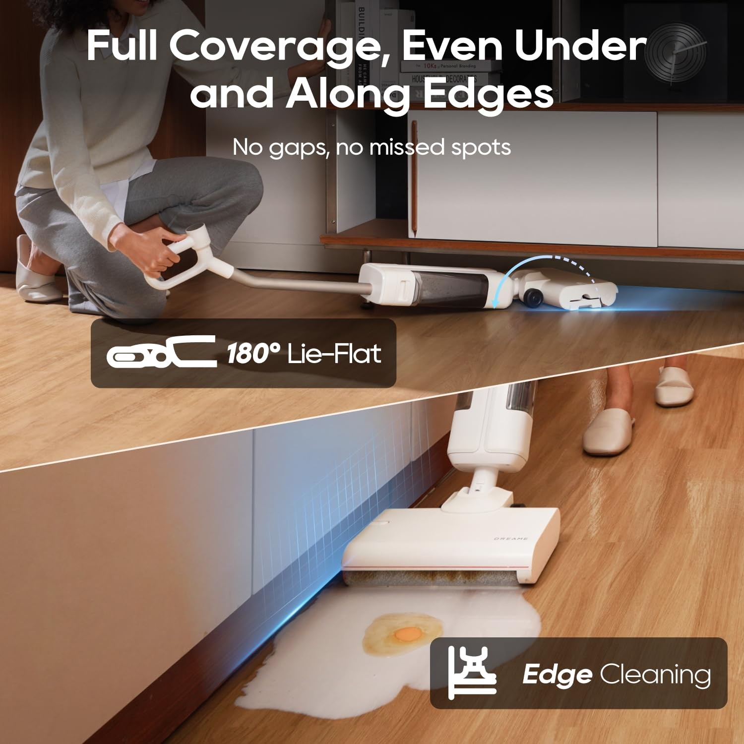 DREAME FloorX 110 Plus Cordless Wet Dry Mop, Cordless Wet Dry Cleaner with 60…