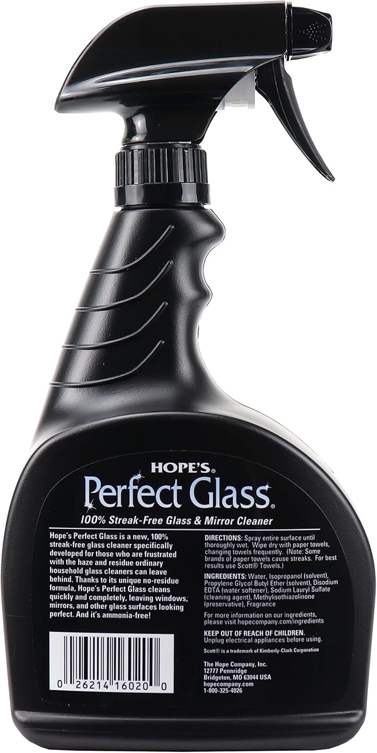 Perfect Glass Cleaner Spray, Streak-Free, Ammonia-Free Window, Mirror, Screen…