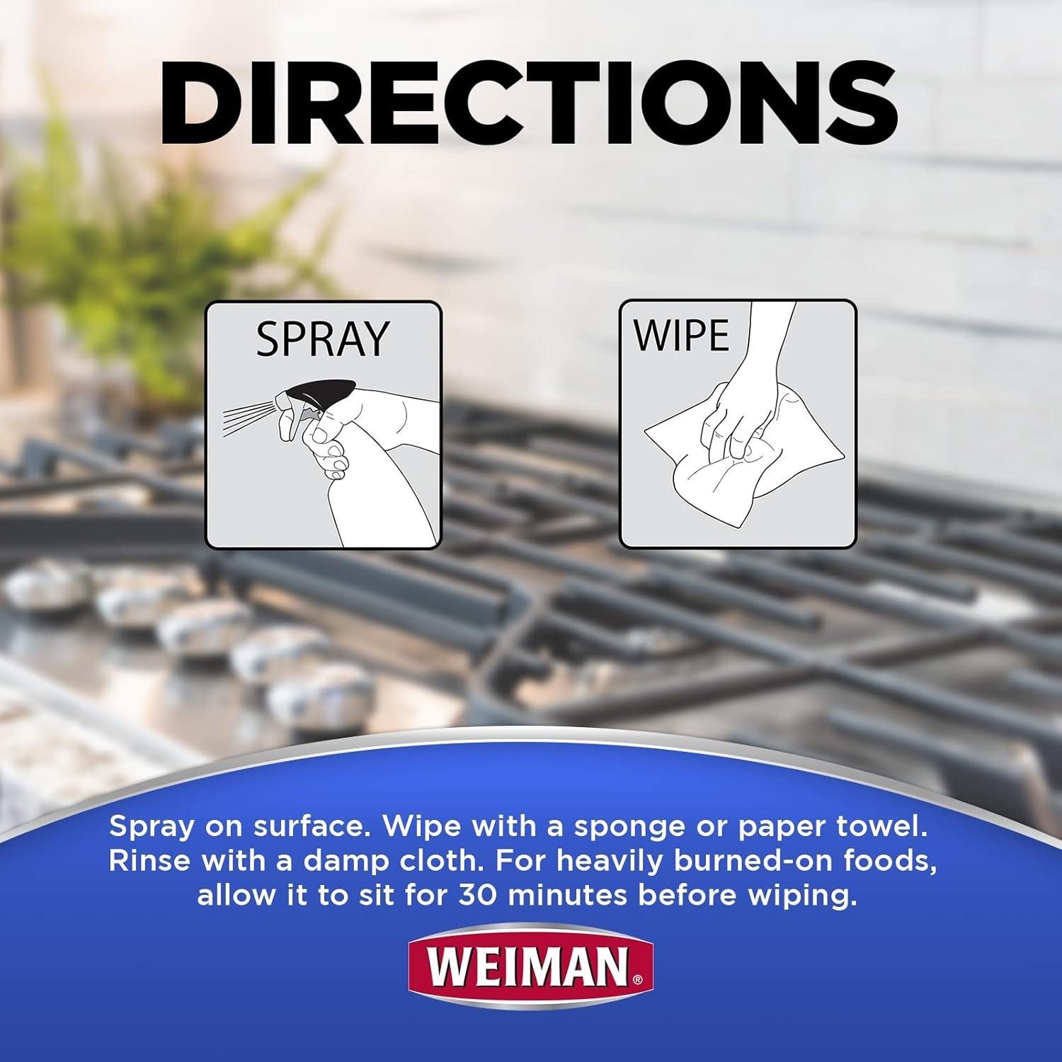 Powerful Degreaser for Gas Ranges – Streak-Free Spray, 12 oz, Natural Formula