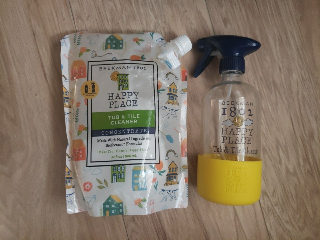 Beekman Happy Place Tub & Tile 32 oz. Concentrate Cleaning Set Sweet Grass NEW