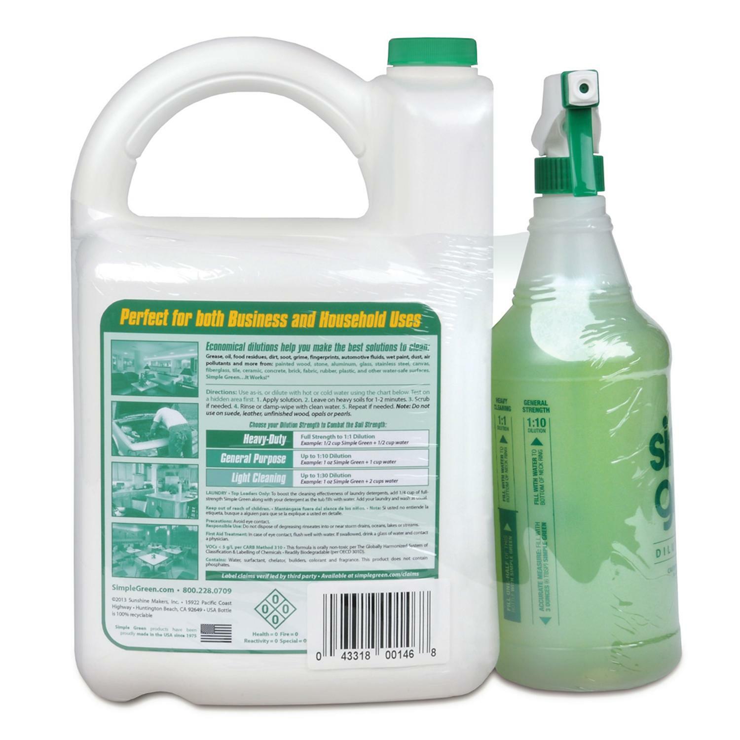 SIMPLE GREEN ALL-PURPOSE CLEANER, NON-TOXIC BIODEGRADABLE (172 oz)