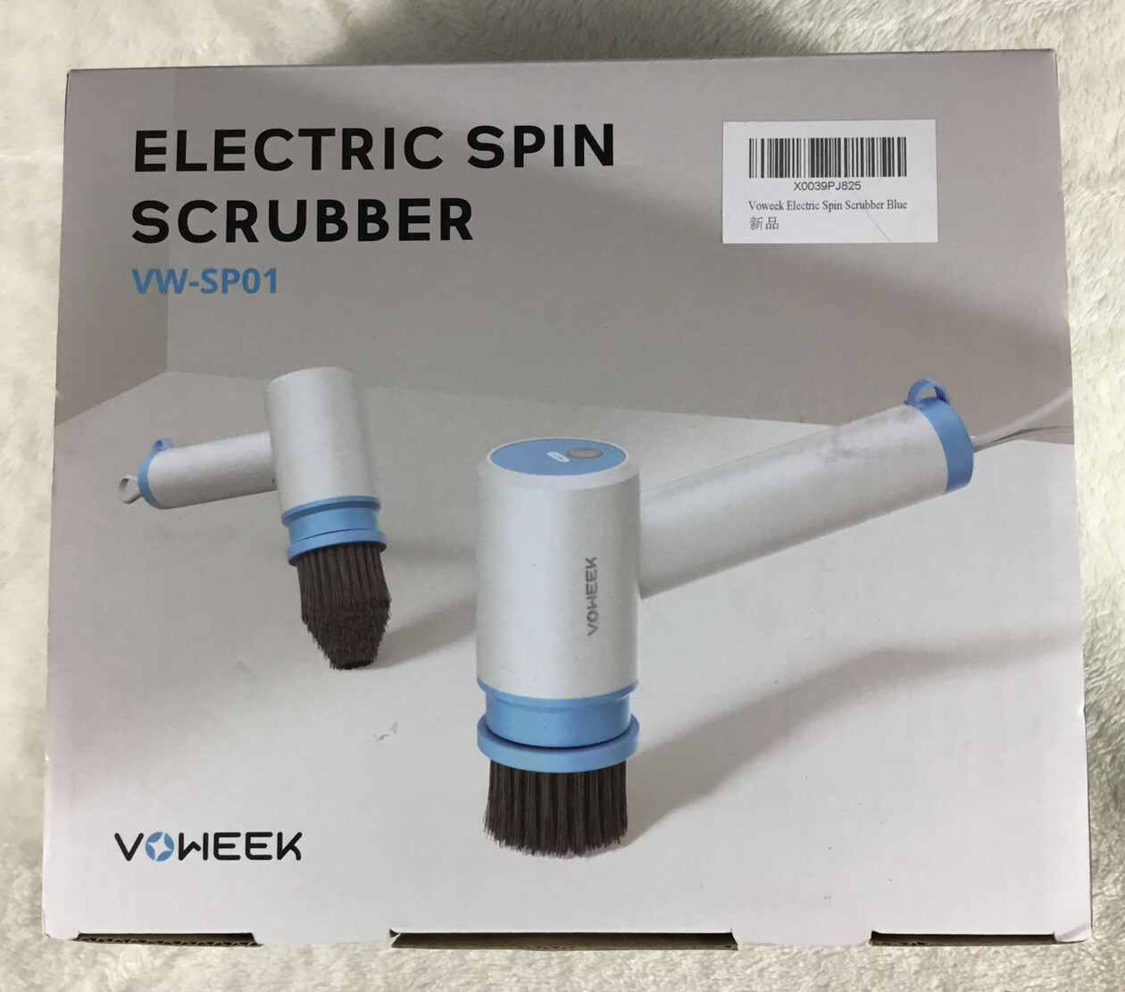 Voweek Electric Spin Scrubber Cordless Power Cleaning Brush | VW-SP01 | Blue