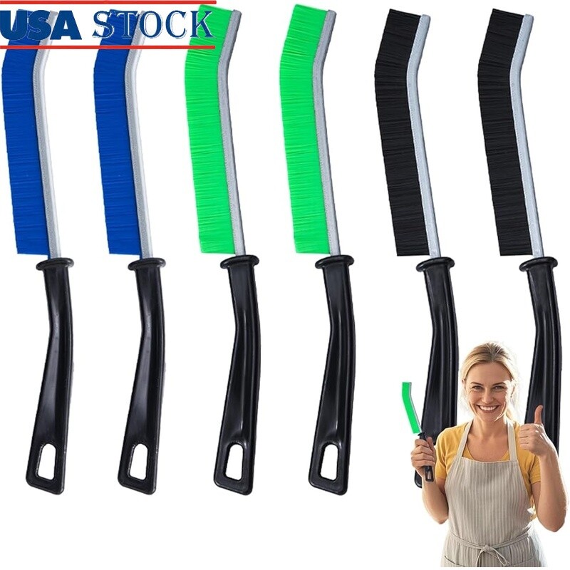 6-Pack Hard Bristle Crevice Cleaning Brush Grout Sink Tool Home Essentials New