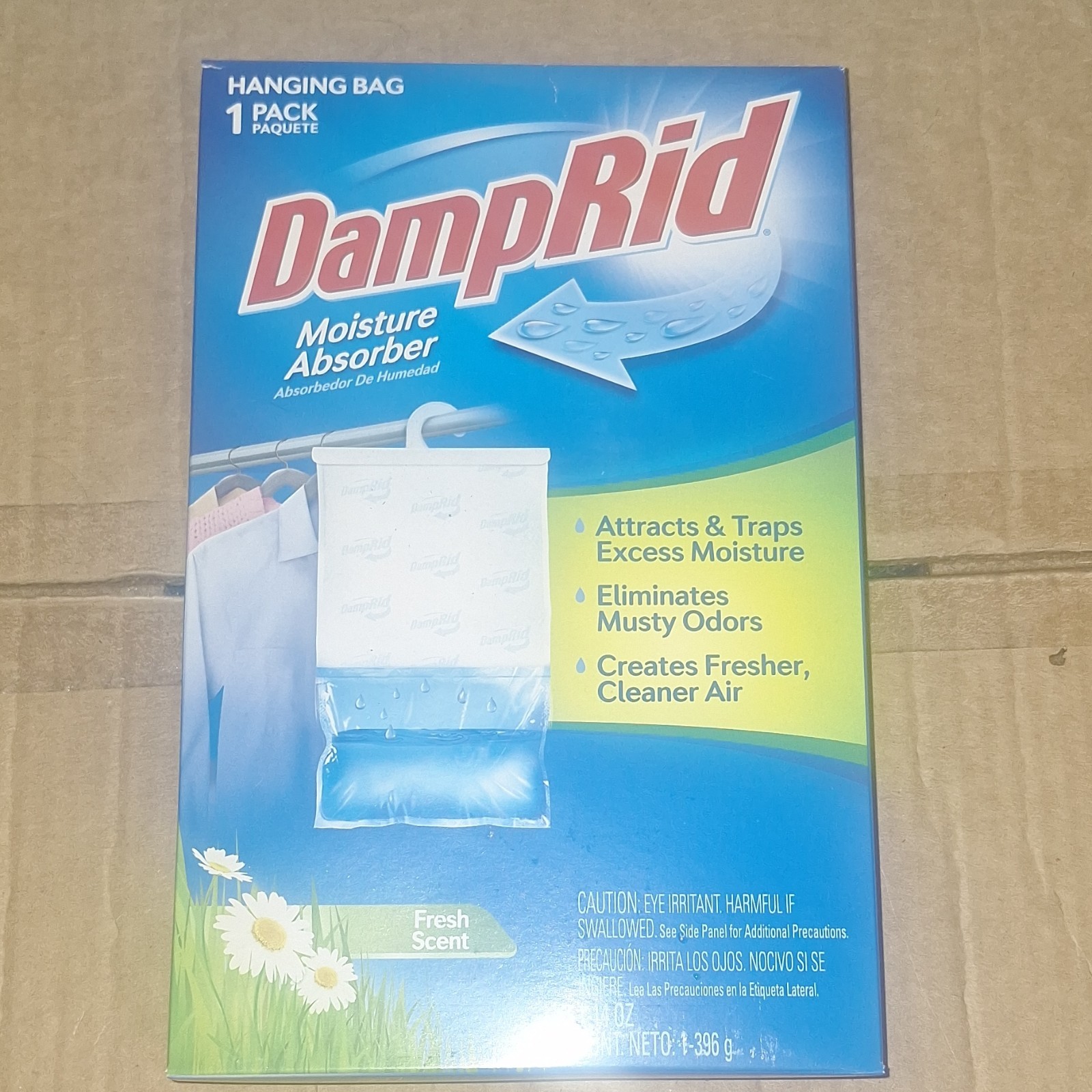 DampRid Moisture Absorber Hanging Bag Fresh Scent for Fabric 14 oz 1 Pack
