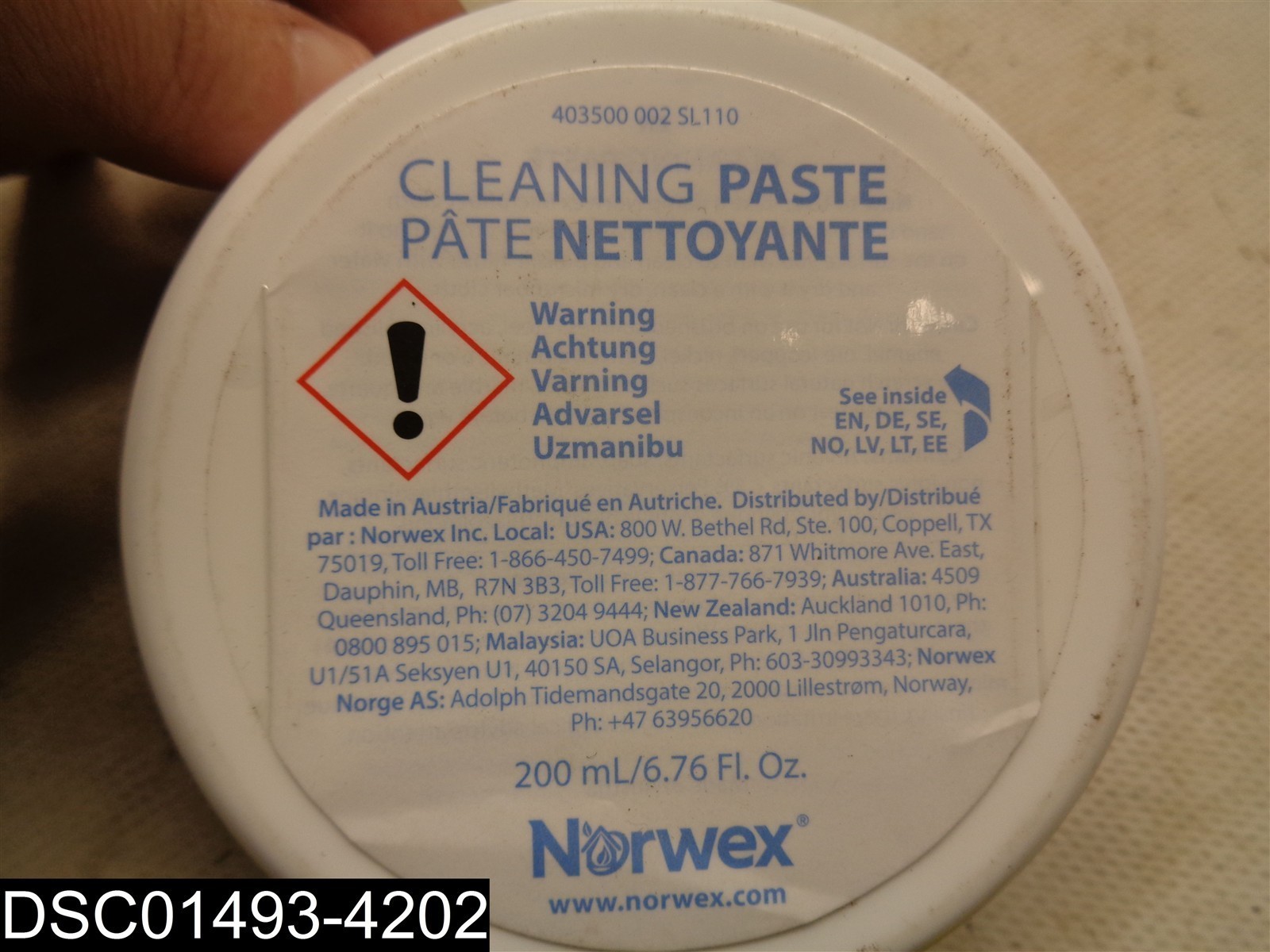 6.76 FL OZ Norwex Cleaning Paste