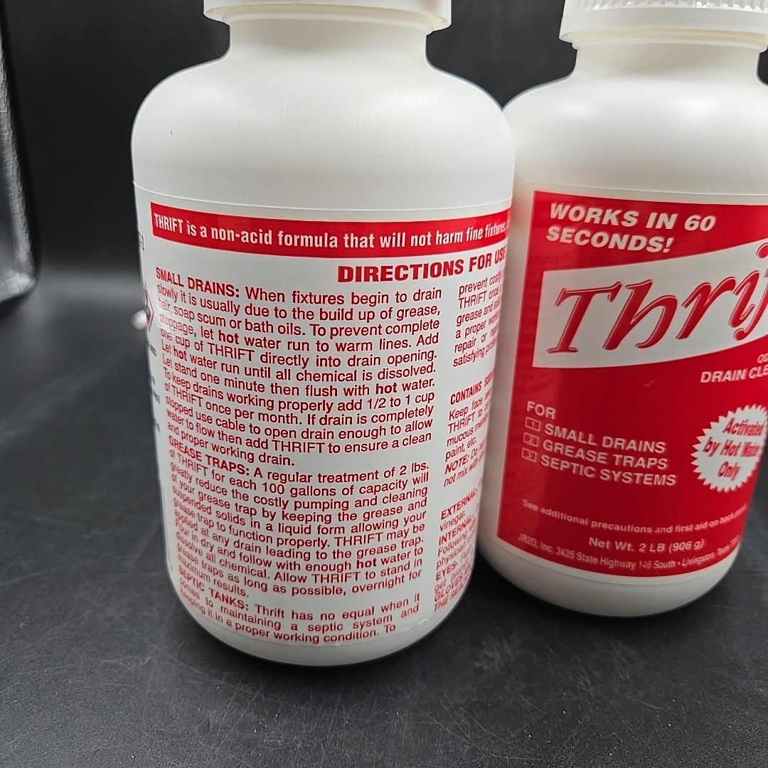 2 Thrift T-200 Alkaline Based Granular Drain Cleaner – 2 Pound (2 lb)