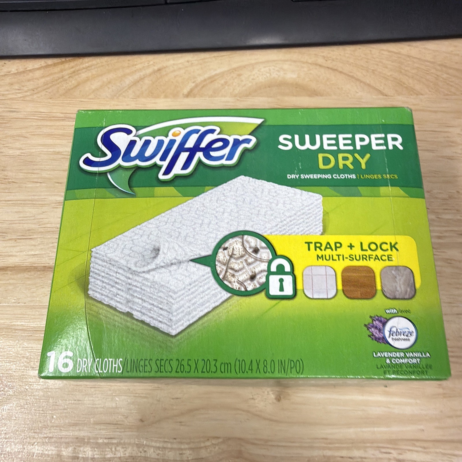 Swiffer Sweeper Dry Pad Floor Refills Lavender & Vanilla Comfort 16 Ct Vintage