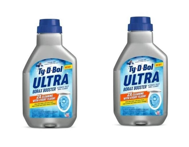 2 pack TY-D-BOL BLUE ULTRA BOOSTER IN TANK LIQUID TOILET BOWL 2X CLEANER