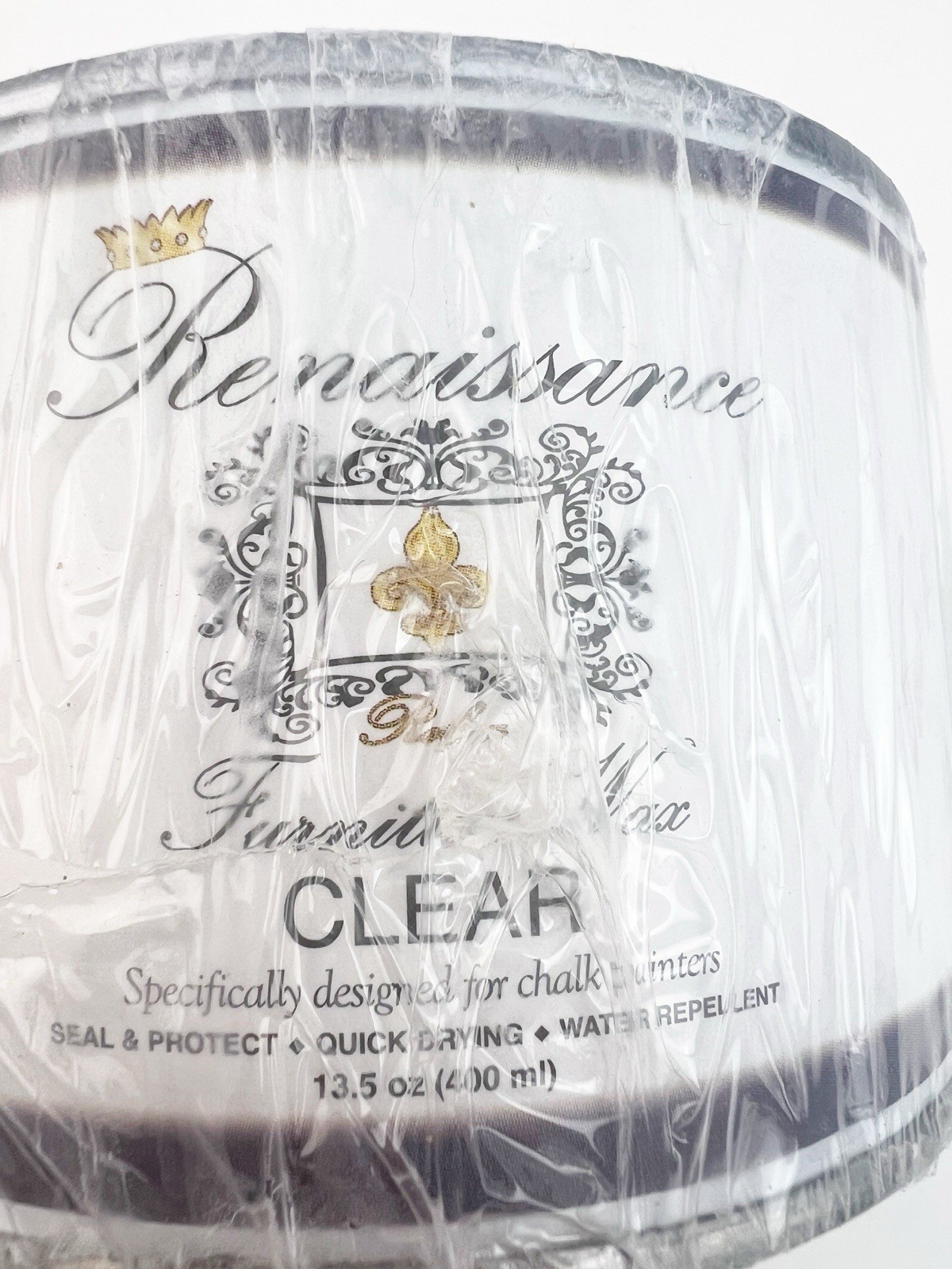 Renaissance Clear Furniture Wax 13.5 oz New Sealed Chalk Painters Seals Protects