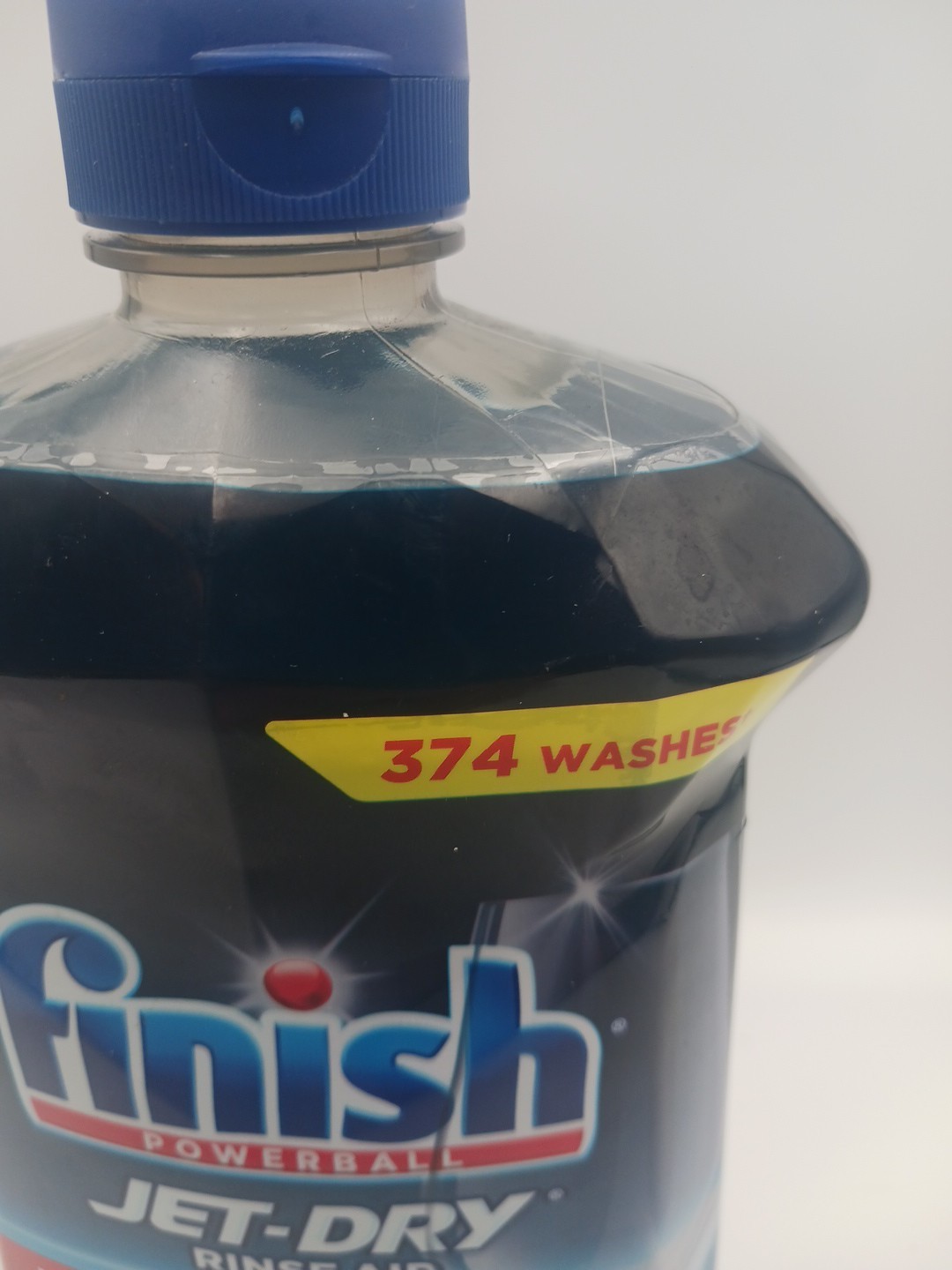 (1) Finish Jet-Dry Rinse Aid, 38 fl. oz. 374 Washes 3in1 Ultra Residue Removal
