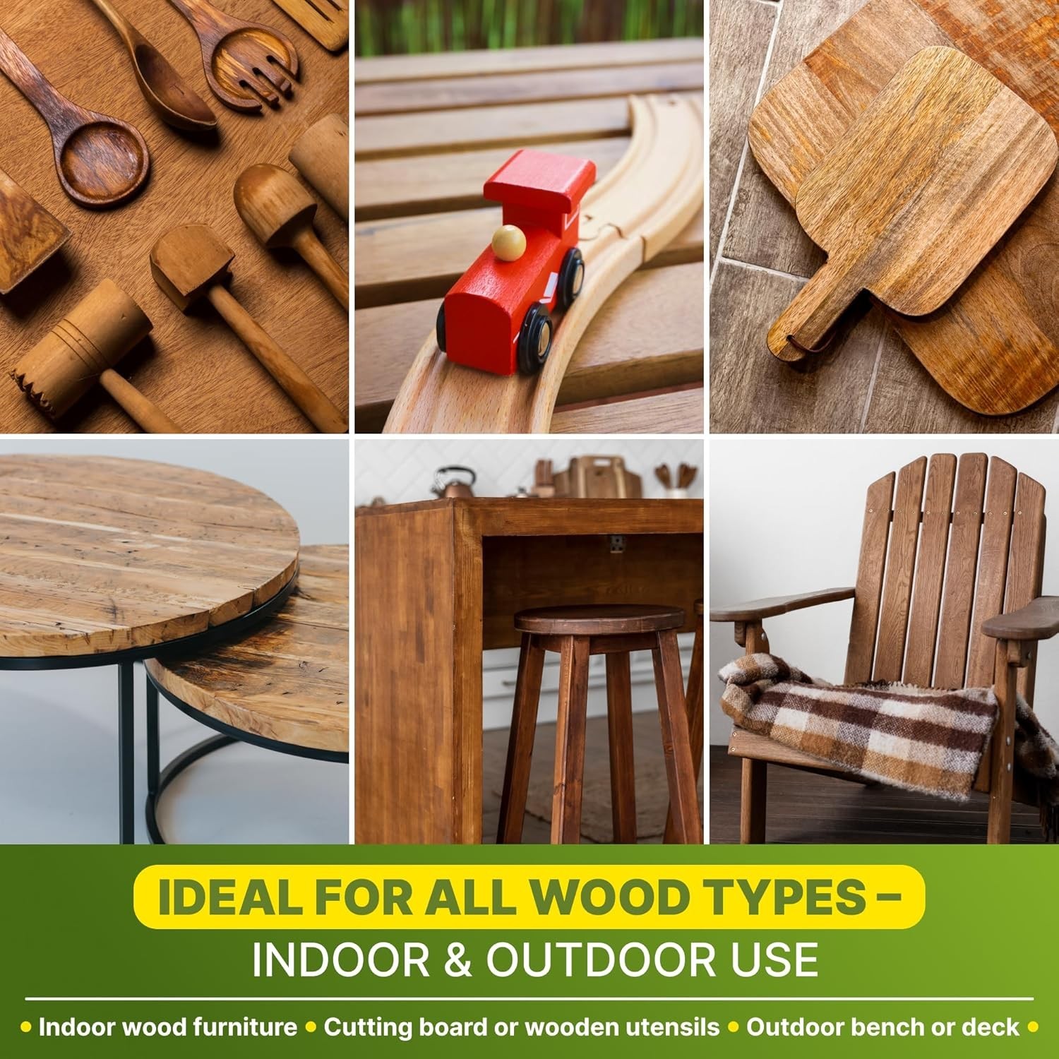Linseed Oil for Wood 100% Pure Natural Wood Finish & Sealer for Indoor Furniture