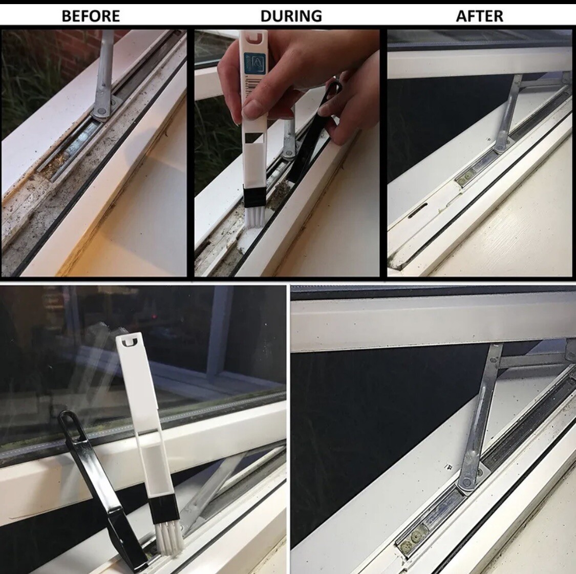 Lot of 5 Door Window Track Kitchen Hand-held Gap Cleaning Tools