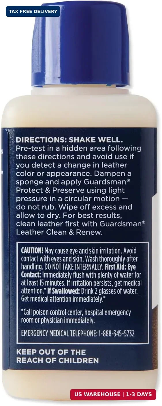 Guardsman Protect & Preserve Leather Protector for Leather Furniture & Car Inter