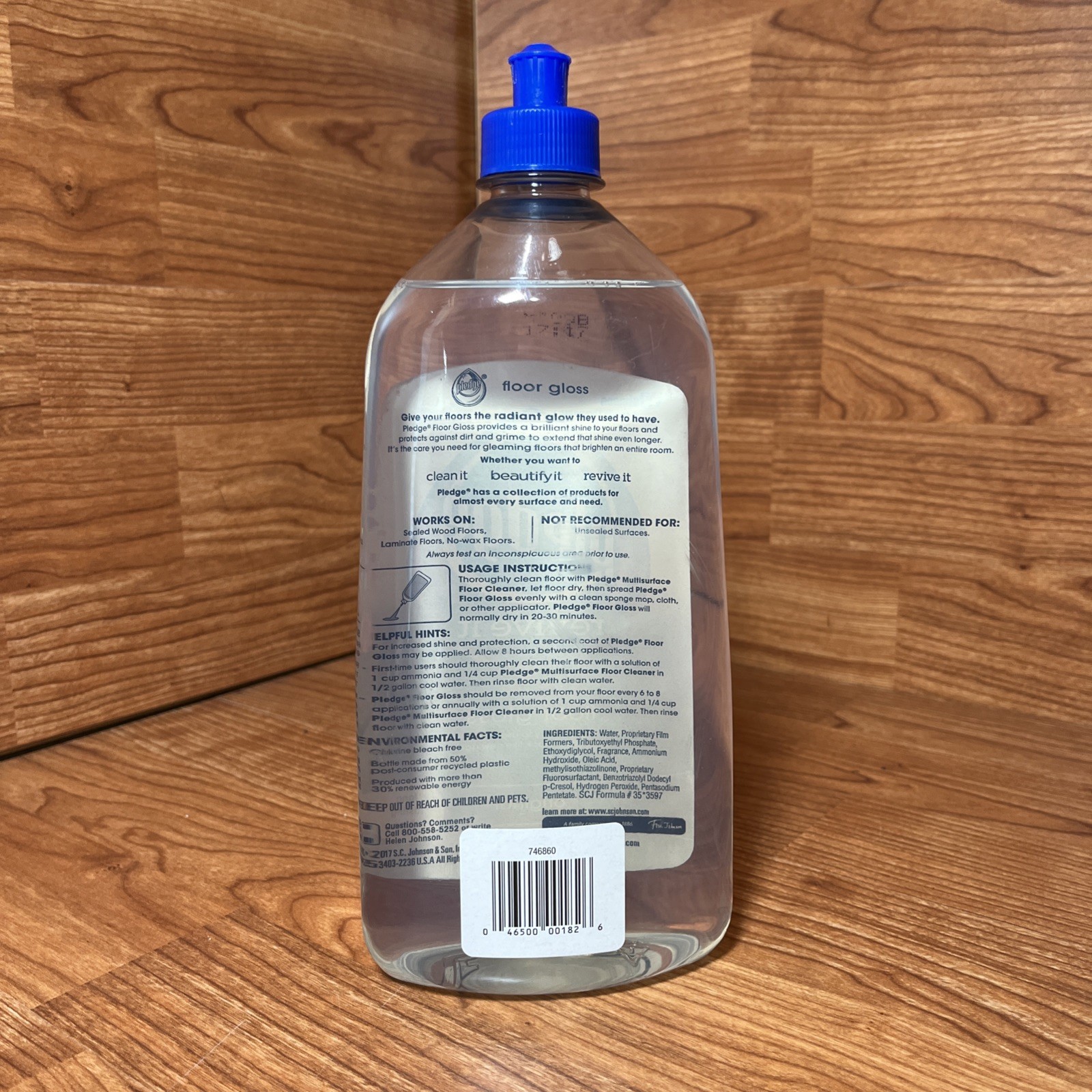 Pledge Revive It Original Floor Gloss Cleaner for Long Lasting Shine 27 oz NEW