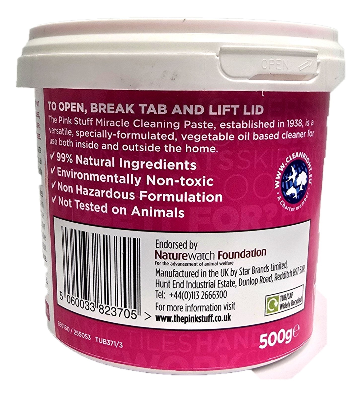 Stardrops The Pink Stuff Miracle Cleaning Paste All Purpose Vegan 17.6oz 500g