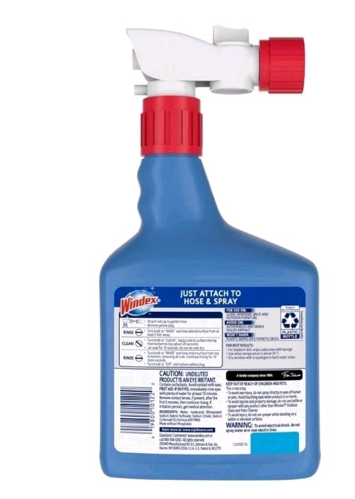 Windex Outdoor Glass and Patio Concentrated Cleaner – 32oz