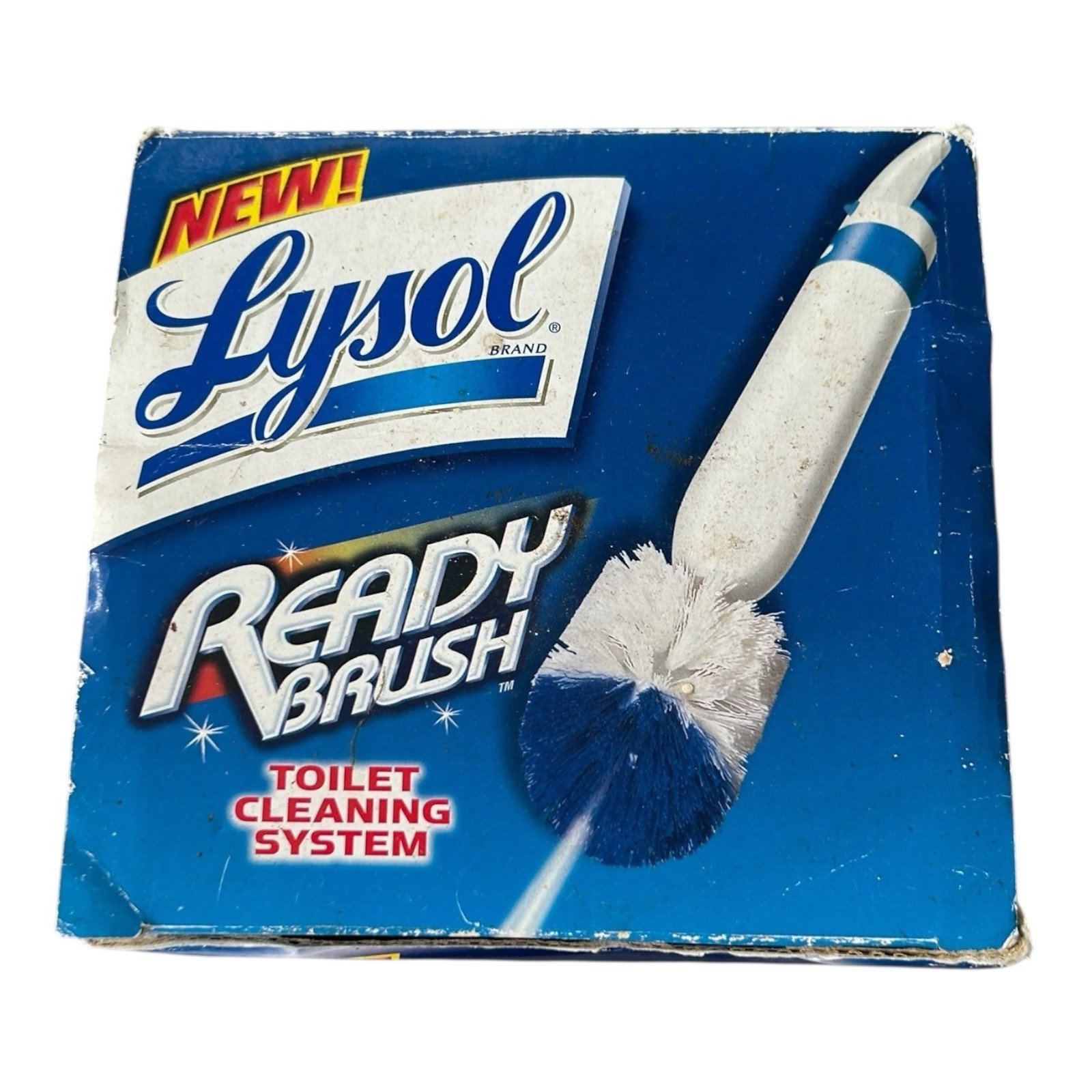 New Lysol Ready Brush Toilet Cleaning System Open Box Complete Brush Caddy NOS