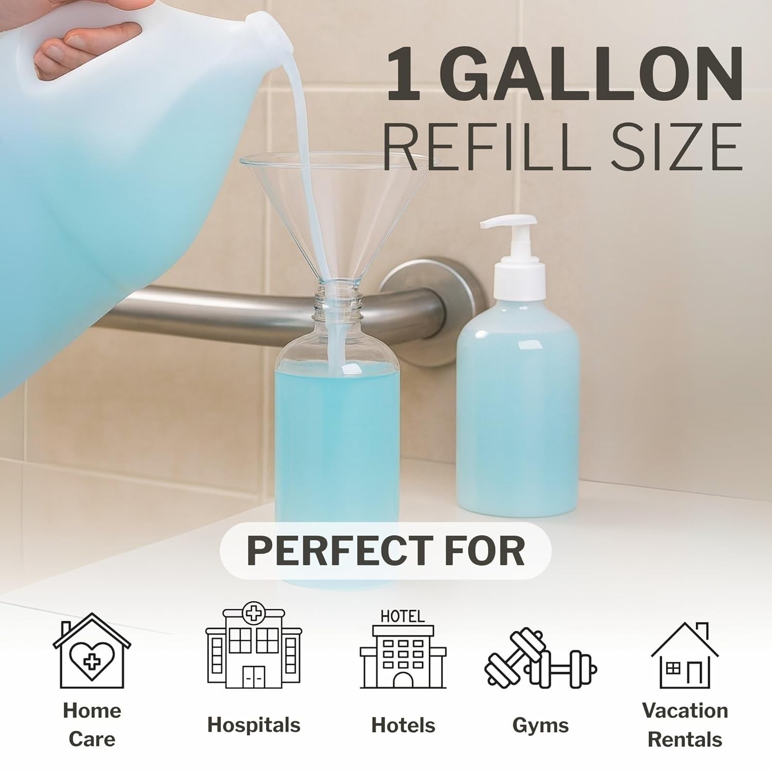 McKesson Body Wash and Shampoo [4 Count] – 1 Gallon Bulk Refill Full Body Wash