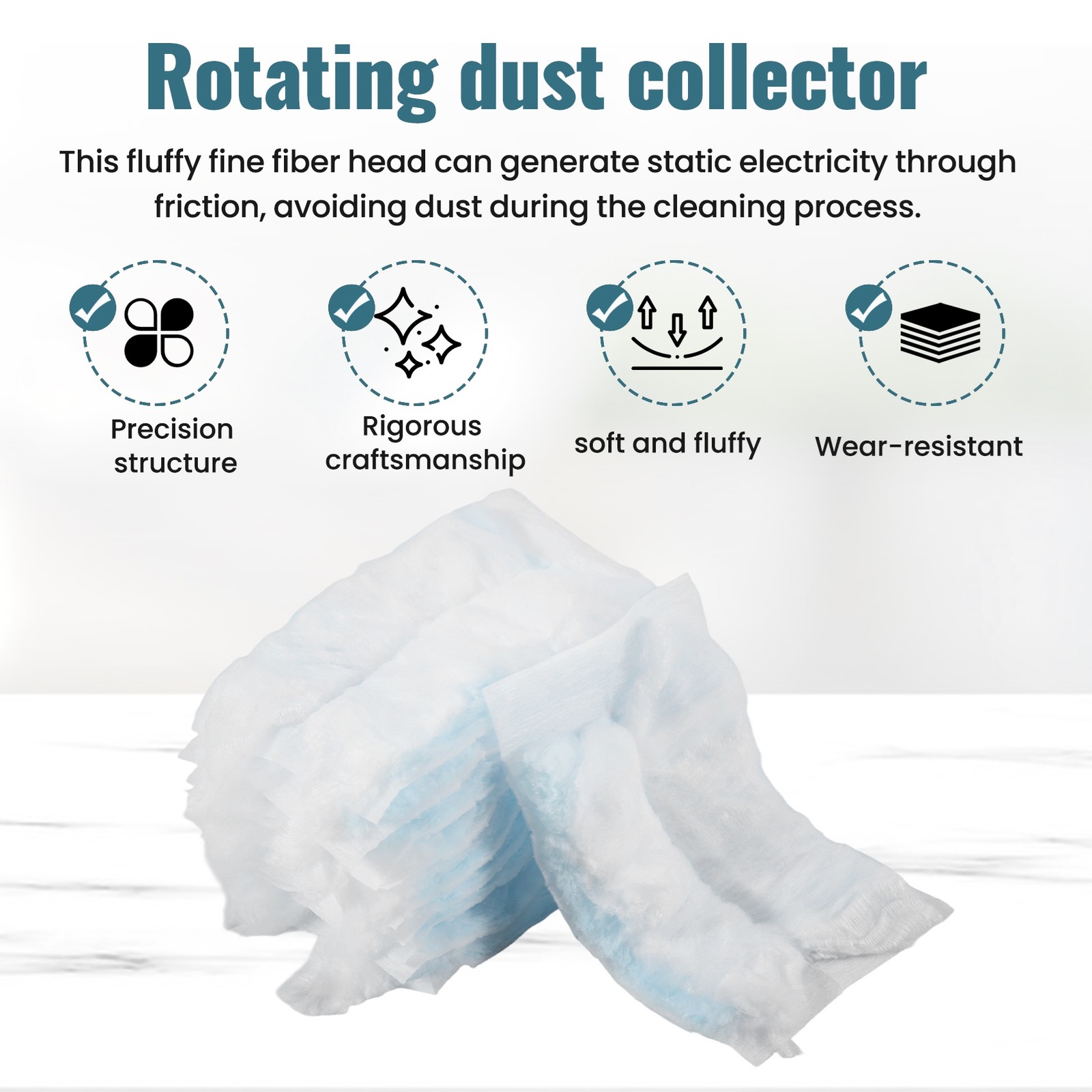30 Pieces Duster Refills, Disposable Duster Refills Compatible for9883