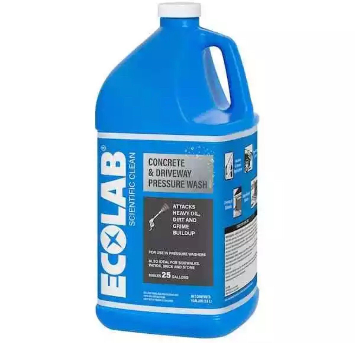 ECOLAB 1 Gal. Outdoor Pressure Wash Concrete Driveway Concentrated Cleaner