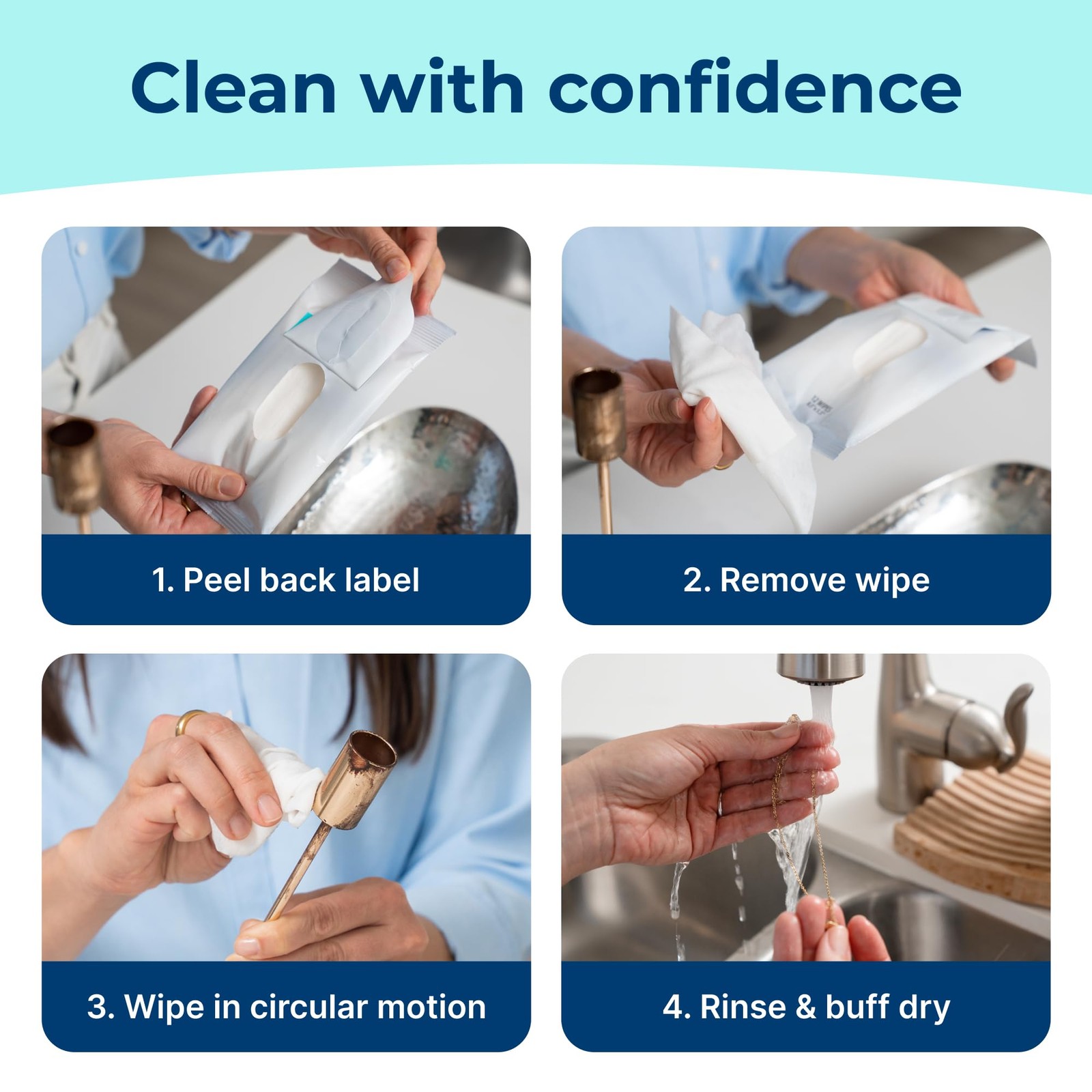 Carbona Silver Wipes, Tarnish Remover & Cleaner 12 Ct, 8.5″ x 5.5″…