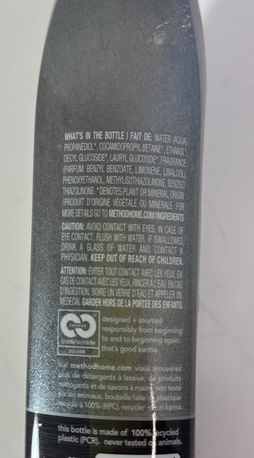 Method Steel For Real Clean Polish Apple Orchard Plant-based Non-toxic 12 fl oz