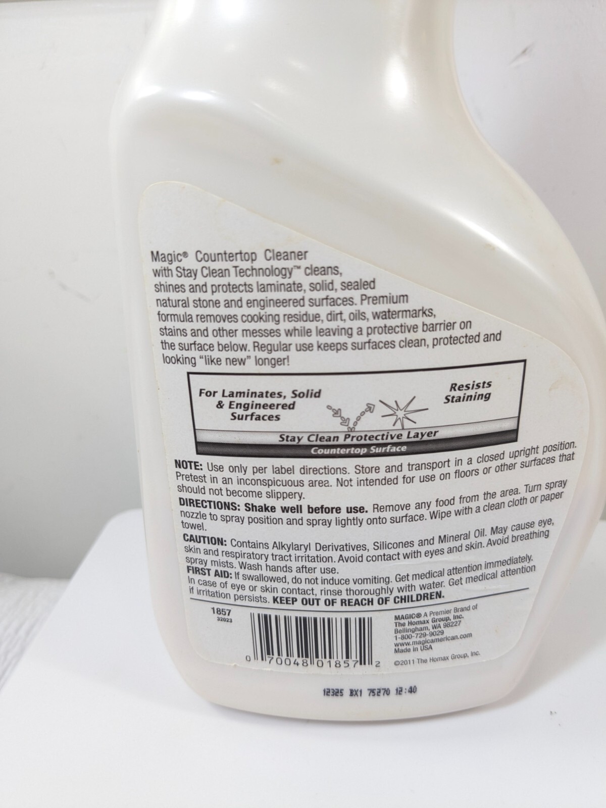 Magic Countertop Cleaner 24 oz Trigger Spray non aerosol laminate 50% full READ