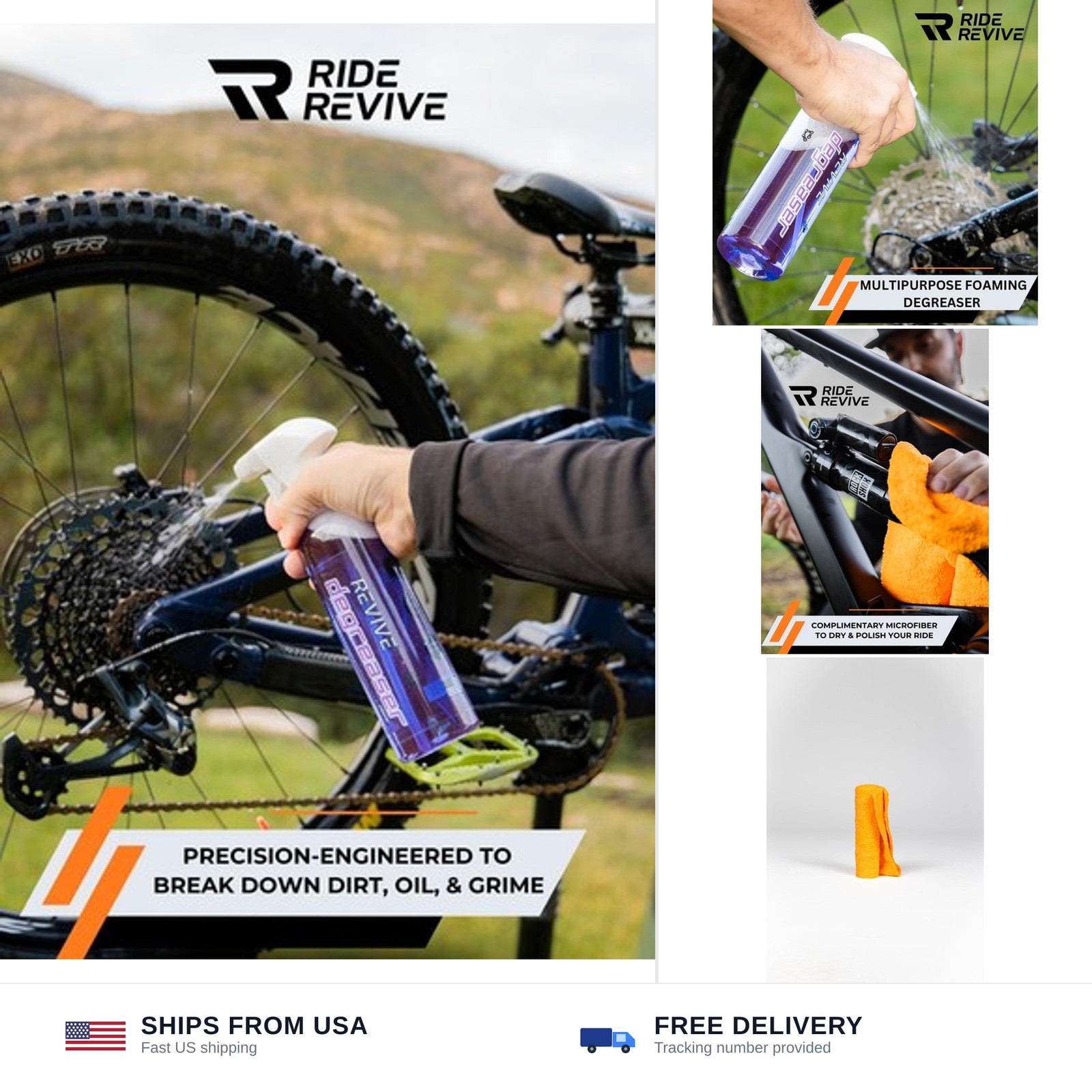 Revive Degreaser – Professional Bike Chain & Drivetrain Cleaner (16oz) – Biod…