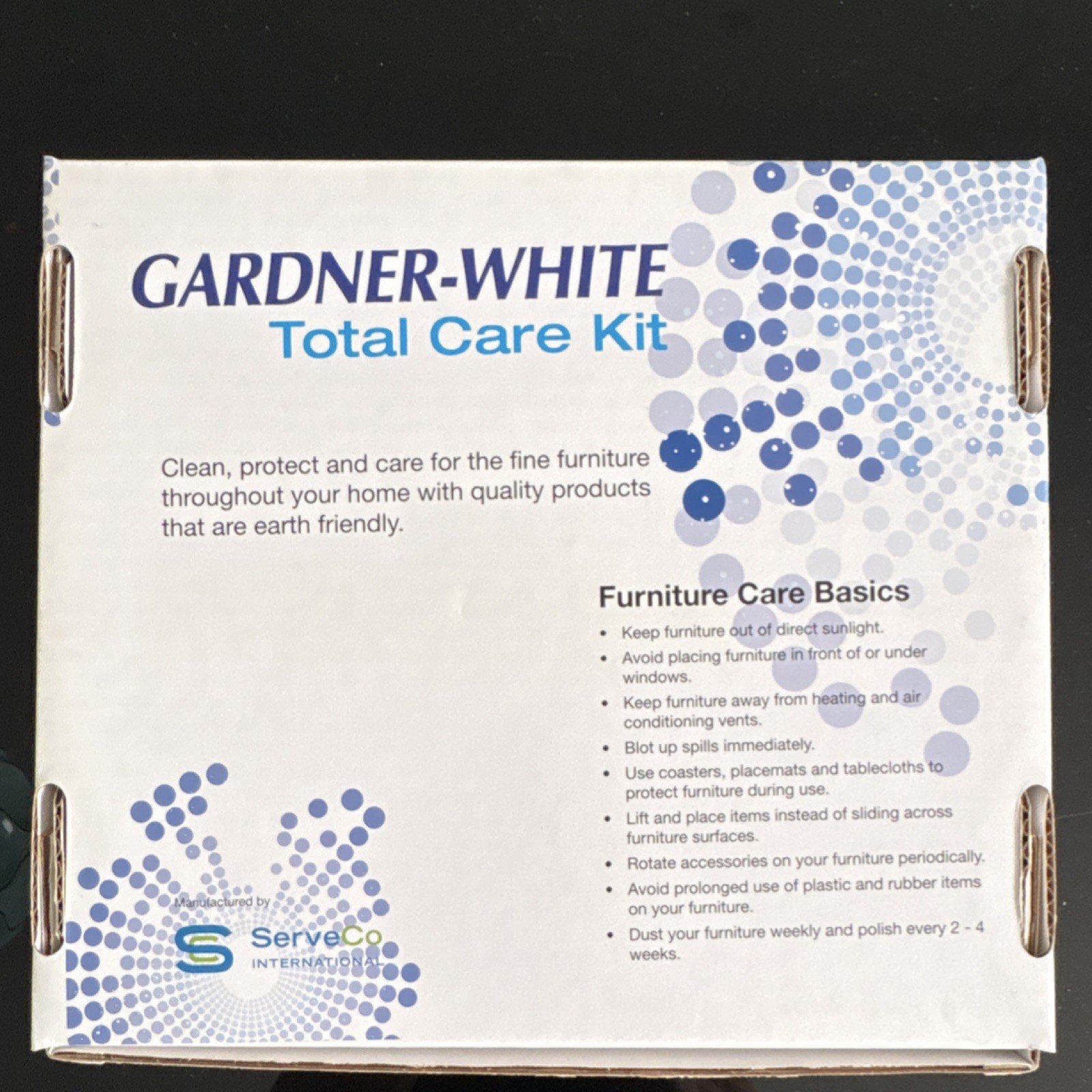 Gardner-White Total Care Furniture Cleaning Kit Eco Friendly Liquid 10 fl oz