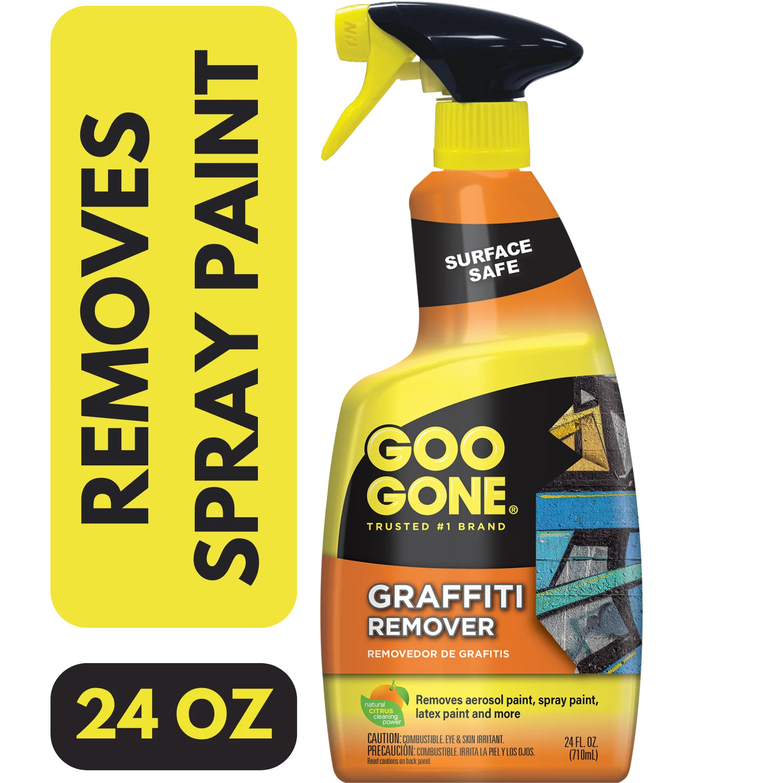 Graffiti Remover Spray Cleaner Aerosol Acrylic Paint 24 oz