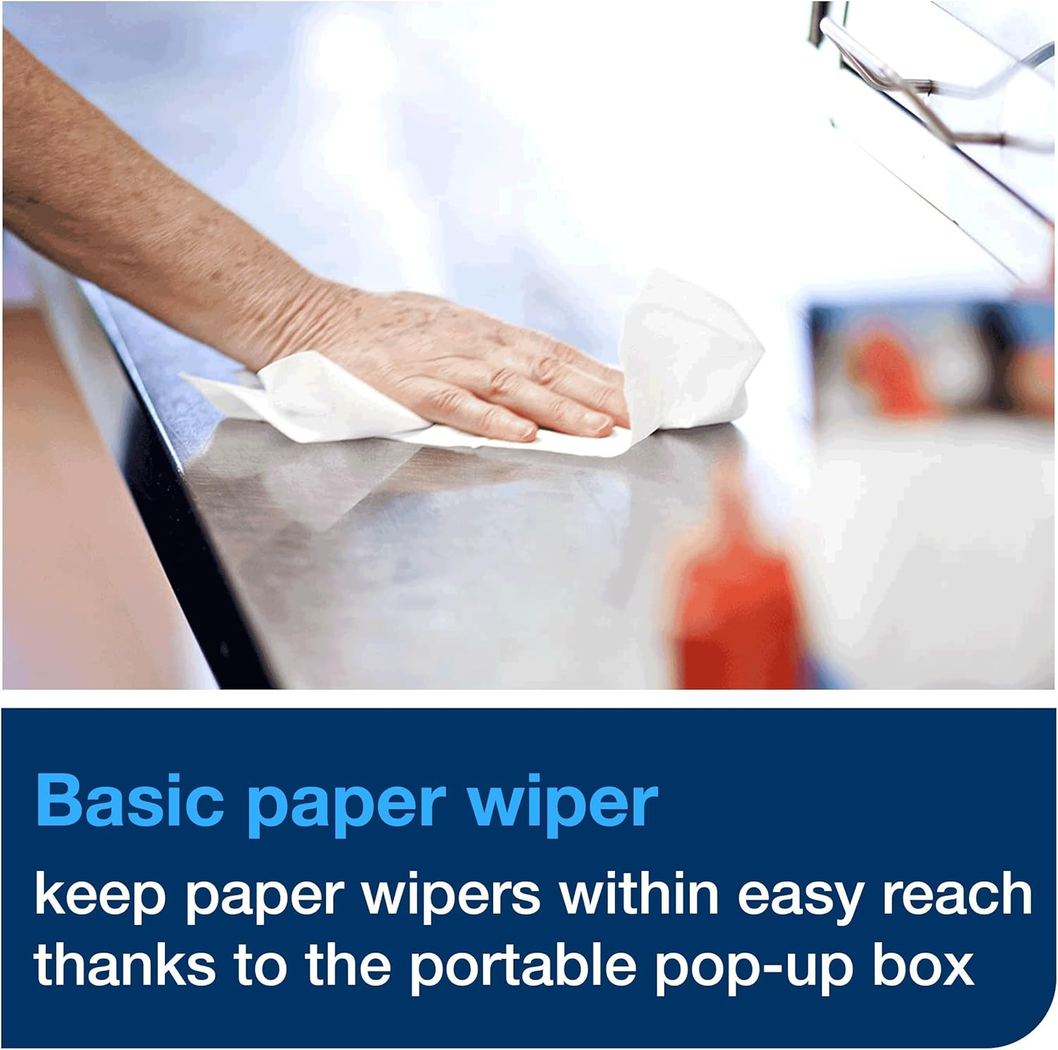 Basic Paper Wiper White, Pop-Up Box, 18 X 110 Sheets, 192125A