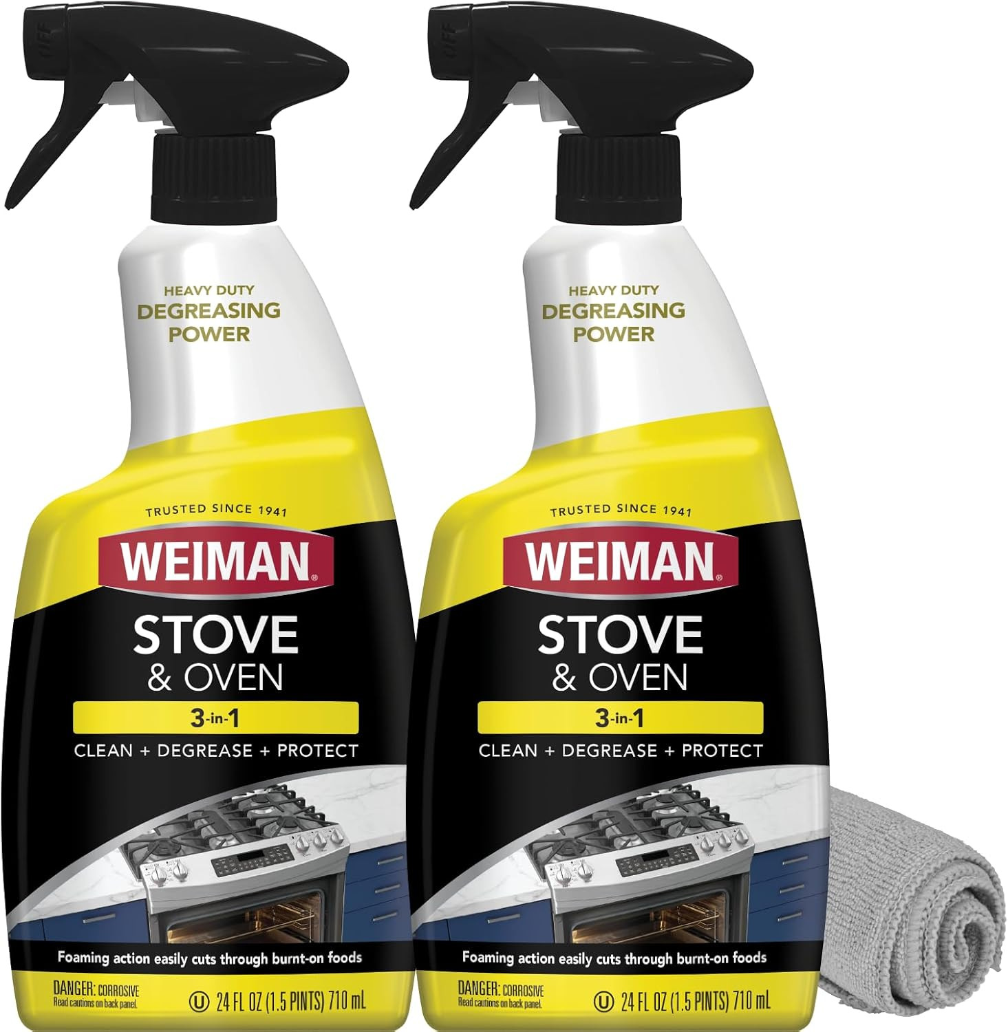 Heavy Duty Stove and Oven Cleaner and Degreaser for Glass, Ceramic