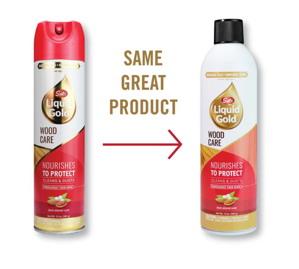 Scotts LIQUID GOLD Wood Cleaner & Preservative 10 oz. Almond Scent Protect 10011