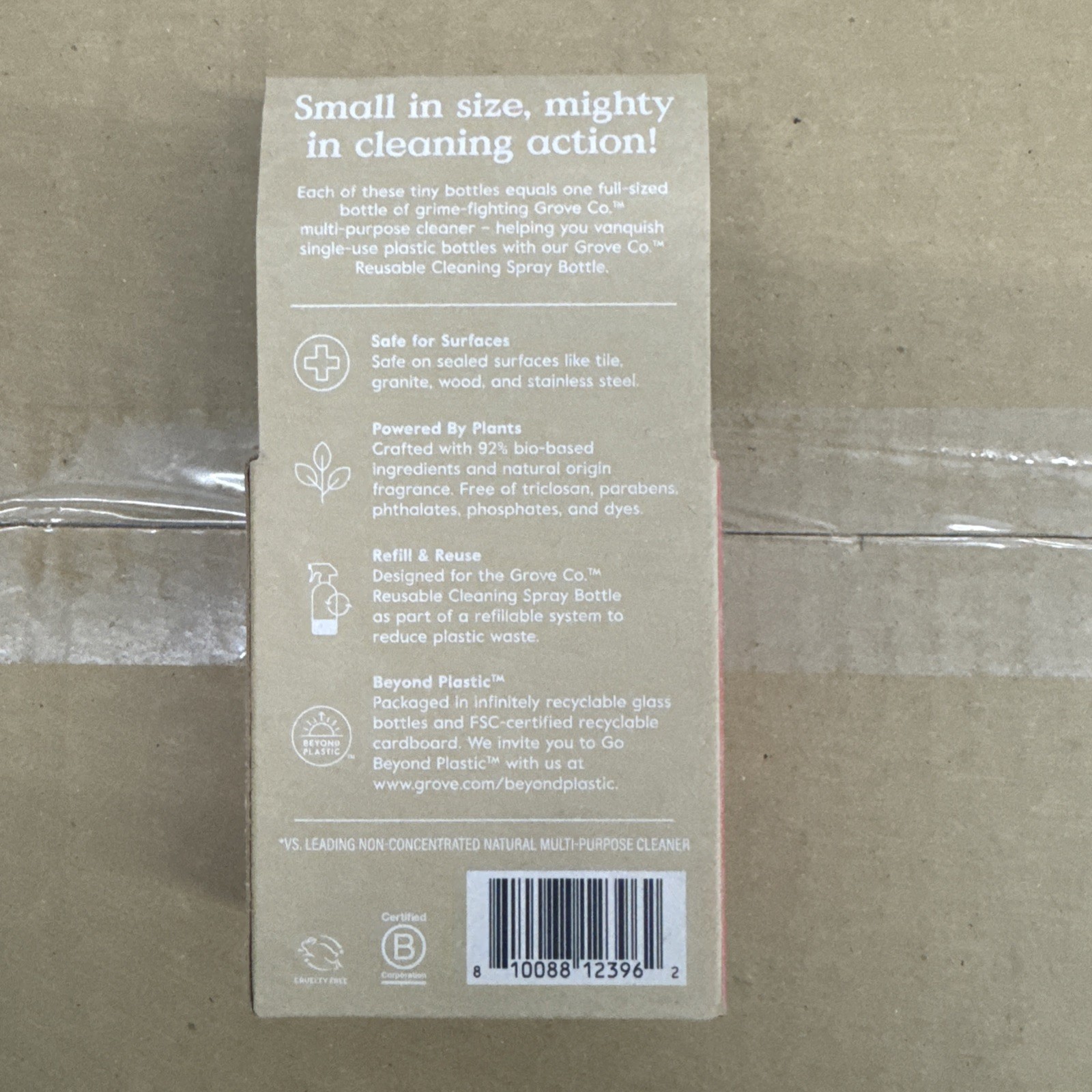 2 GROVE CO Natural Multi-Purpose Cleaner Concentrate~Fresh Pomelo