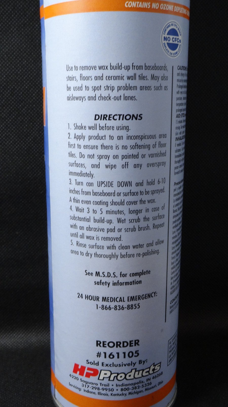 Baseboard and Stair Wax Stripper HP PowerFoam 19 Oz (1 lb.) ~ Lot of 2 ~