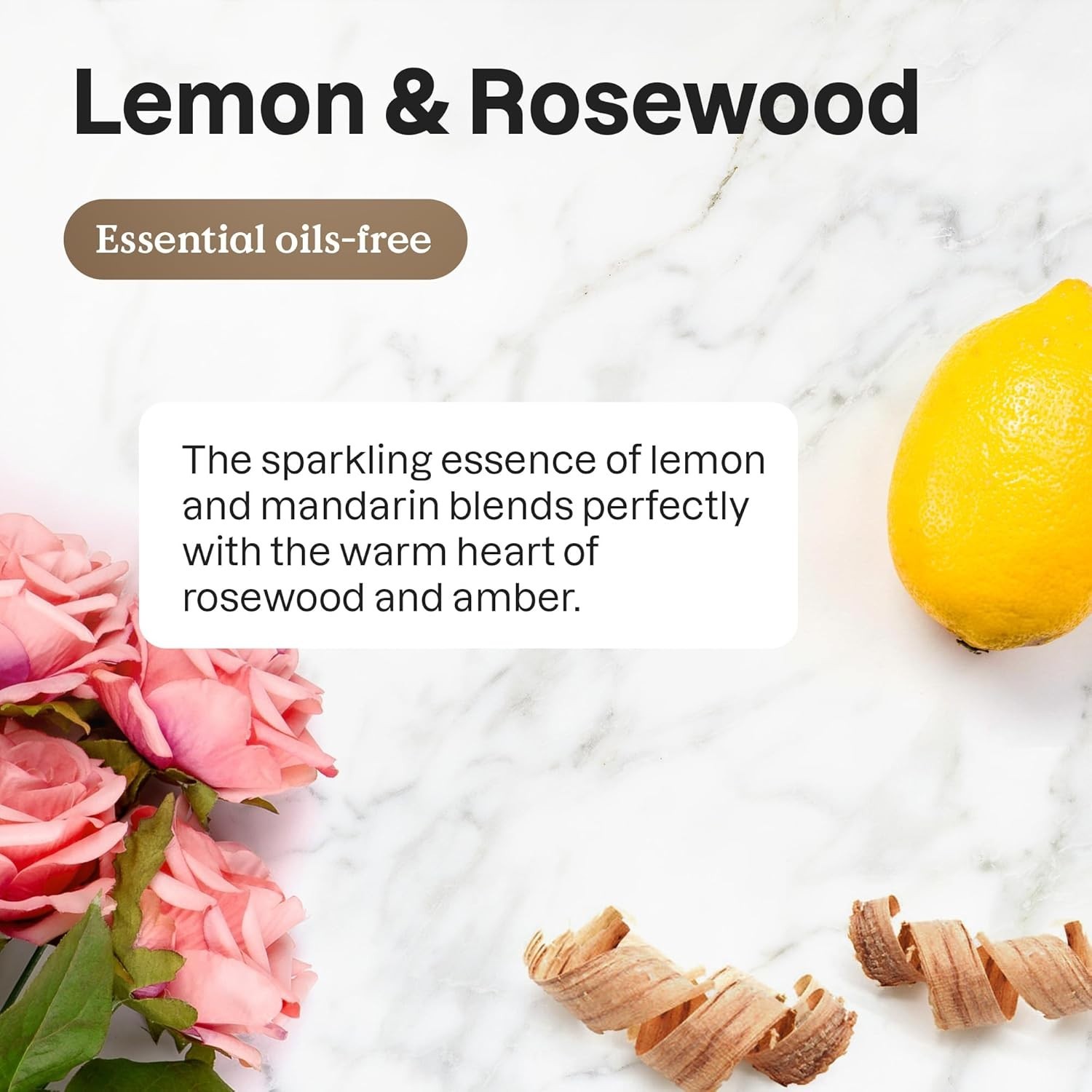 Natural Bathroom Cleaner Spray with Lemon & Rosewood – EWG Verified 26 Fl Oz