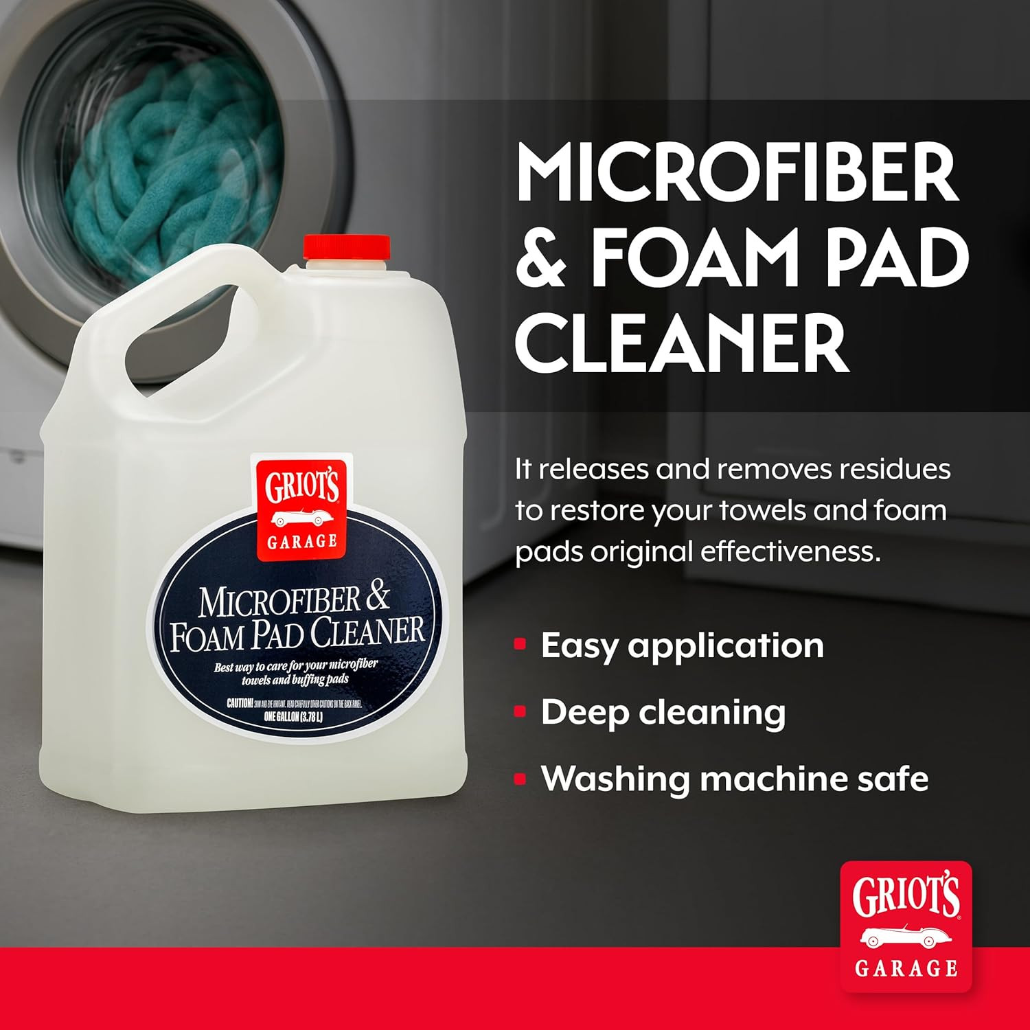 Microfiber and Foam Pad Cleaner, Removes Polish, Wax, and Sealant Residue, Resto