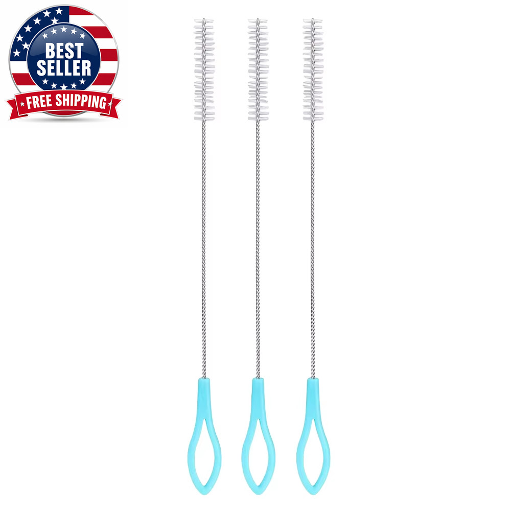 Nylon Stainless Steel Straw Brushes Drinking Straw Cleaning Extra Pipe Straw Cle
