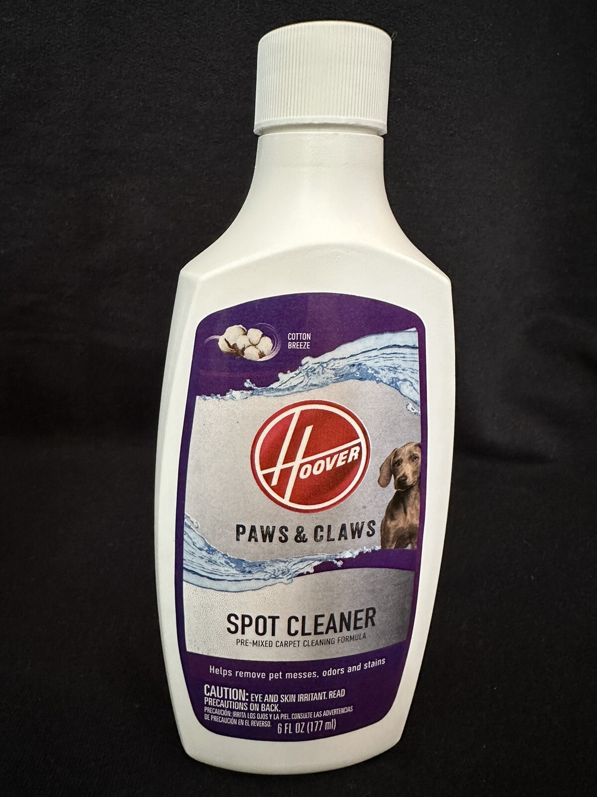 Lot Of 4 Hoover Paws and Claws Spot Cleaner Carpet Cleaning Formula 6oz