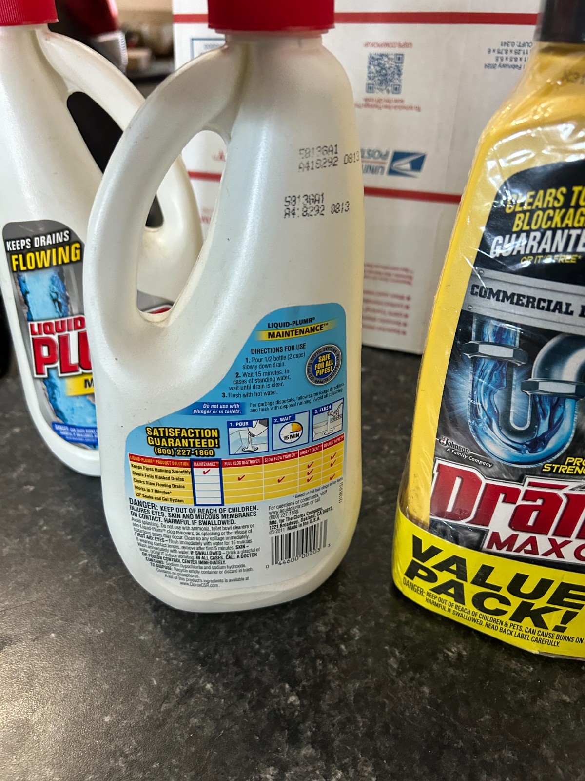 4-PACK LIQUID PLUMR maintenance Drano Max Gel Clog Remover Commercial Line 42 Oz