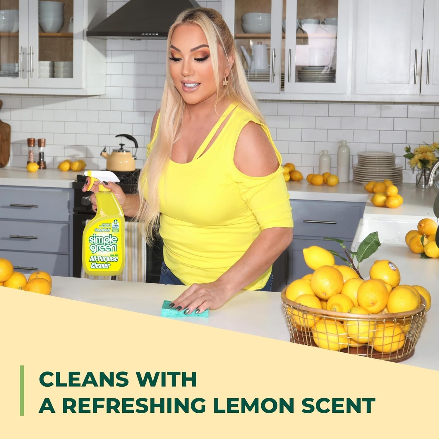 All-Purpose Cleaner, 32 Fl Oz Pack of 3, Lemon, 96 Fl Oz