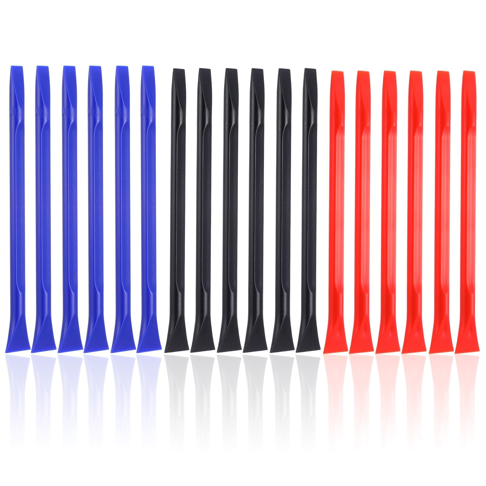 18 PCS Non-Scratch Plastic Scraper Set, Multi-Purpose Tool for Cleaning & Label