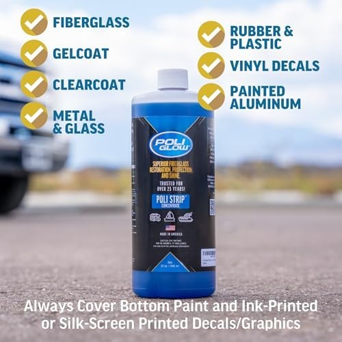 Proprietary Formula Poli Strip® Concentrated Boat and RV Stripper & Degreaser –