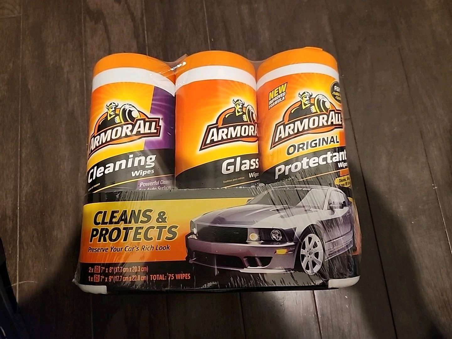 Armor All Protectant, Glass and Cleaning Wipes, Wipes for Car Interior – 3 Pack