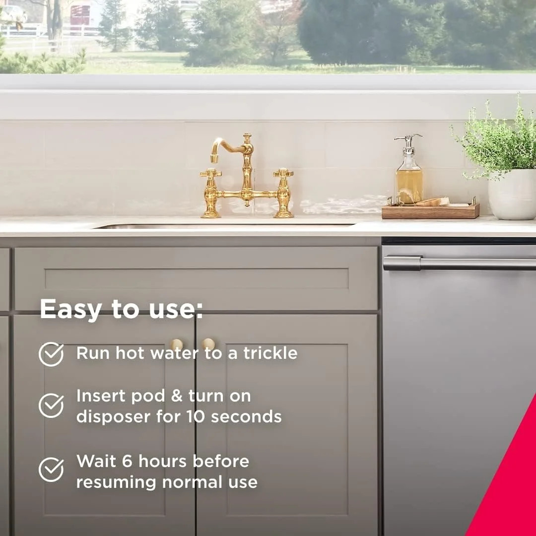 Frigidaire ReadyClean Probiotic Sink and Disposer Cleaner 6 Pods, Tablet, White,