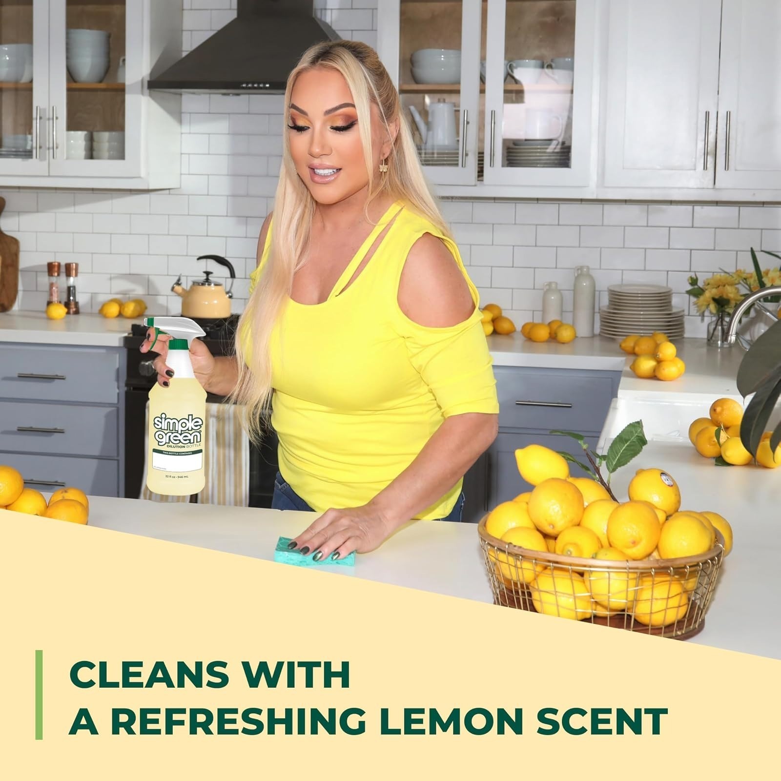 Simple Green All Purpose Cleaner Concentrate 64 Fl Oz Lemon Scent